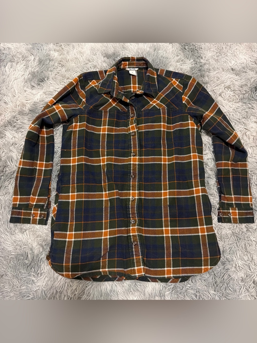 Duluth Trading Co Cotton Flannel Shirt Men's Medium Weight Heritage Workwear